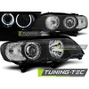 SVETLOMETY ANGEL EYES LED ČIERNE pre BMW X5 E53 09.99-10.03