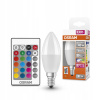 Žiarovka, žiarivka - LED žiarovka sviečka E14 4,9 W OSRAM RGBW Pilot Dim (LED žiarovka sviečka E14 4,9 W OSRAM RGBW Pilot Dim)