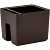 Plastia Truhlík samozavlažovací Berberis na zábradlie tmavohnedý - 30x26x25