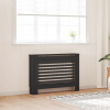 Kryt na radiátor MDF doska 112 x 81 cm čierny