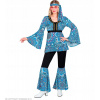 Dámske oblečenie z leta 60 70 hipisáčka groovy modrá mandala M