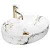 Rea Umývadlo na dosku Queen Carrara Shiny REA-U1232