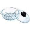 Sada sklenené sito naparovač a sklenená pokrievka 20 cm Pyrex