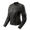Kožená bunda REBELHORN HUNTER II LADY VINTAGE BROWN D3XL