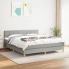 zahrada-XL Boxspring posteľ s matracom bledosivá 180x200 cm látka 3140633