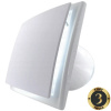 MMotors OK100-W LED-white tichý axiální koupelnový ventilátor s LED světlem, bílá