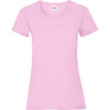 Fruit of the Loom Tričko Lady-Fit Valueweight T, krátký rukáv, dámské COT16137204005-light pink 2XL Růžová světlá