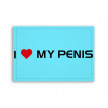 Fotoobraz 90x60 cm stredný I love my penis