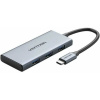 Hip Hop USB rozbočovač Vention TOOHB Sivá