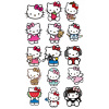 CUKROVÁ TLAČ jedlý obrázok na tortu Cukrová hmota Hello Kitty Mačka SET 70
