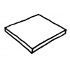 Obklad Ardoise - biely - štvorcový diel 500x500x25mm, 1m2