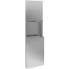 NOFER Zabudovaný zásobník na papierové uteráky a odpadkový kôš 45l, 438x1371x98mm, nerez mat 12021.SM.S