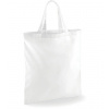 Westford Mill Nákupná taška s krátkymi ušami WM101S White 38 x 42 cm