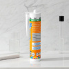 MAPEI Mapesil Tile Matt (300 ml) - Neutrálny silikónový tesniaci tmel s matným vzhľadom Farba: 120 ČIERNA, Balenie: 0,3 kg