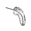 Shots ManCage Model 16 Chastity 4.5 Cage with Silicone Urethal Sounding