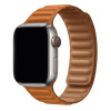 eses Prémiový magnetický loop remienok z pravej kože pre Apple Watch 38 mm/40 mm/41 mm/42 mm Farba: zlatá hnedá