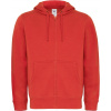 B&C Collection B&C | Hooded Full Zip /men Pánska mikina s kapucňou_01.0647 Farba: red, Veľkosť: S