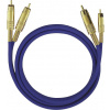 cinch audio kabel [2x cinch zástrčka - 2x cinch zástrčka] 10.00 m modrá pozlacené kontakty Oehlbach NF 1 Master