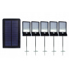 Halogén - 5 LED panely solárneho batérie IP65 pevné (Halogén - 5 LED panely solárneho batérie IP65 pevné)