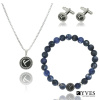 Elegantní pánská sada šperků přírodním sodalitem