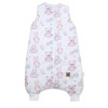 Baby Nellys | Spací vak s nohavičkami 88 cm, bavlna, Veselé hračky, bílá/hnědá