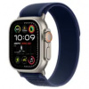 Apple Watch Ultra 2 (2024) GPS+Cellular 49mm Prírodné titánové telo - Modrý trailový ťah (M/L) / 145-220 mm