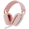 Logitech ZONE VIBE 100 náhlavná súprava cez ucho Bluetooth, 981-001224, stereo, ružová, Redukcia šumu mikrofónu, Potlačenie hluku; 981-001224