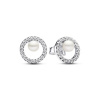 Náušnice PANDORA s perlou a pavé 293154C01
