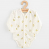 Dojčenské celorozopínacie body s dlhým rukávom z organickej bavlny New Baby Olivy - 68 (4-6m)