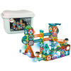 LEAN TOYS Svietiaca guľôčková dráha v kufríku 150 prvkov