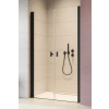 RADAWAY NES BLACK DWD I 100cm dvere do niky, profil čierny, sklo číre, 10027100-54-01