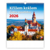 Křížem krážem Českou republikou nástěnný 2026