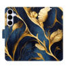 Flip pouzdro iSaprio - Samsung Galaxy S25 FE - GoldBlue s kapsičkami na karty (Flipové knížkové pouzdro, obal, kryt iSaprio s přihrádkami na karty a motivem)