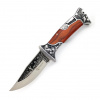 HUR SKLÁDACÍ LOVECKÝ NŮŽ FOXTER® S DŘEVĚNOU GRAVÍROU 23 CM
