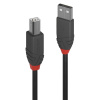 Lindy 36677 USB, USB 2.0 USB-A zástrčka, USB-B zástrčka, 1m, černý