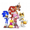 CUKROVÁ TLAČ jedlý obrázok na tortu Cukrová hmota Sonic sonik ježko amy #10 + MENO