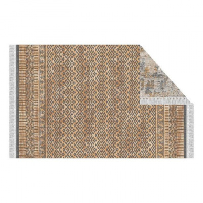 Tempo Kondela Obojstranný koberec, vzor/hnedá, 160x230, MADALA