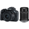 Canon EOS R50 čierny + RF-S 18 – 45 mm f/4,5 – 6,3 IS STM + RF-S 55 – 210 mm f/5 – 7,1 IS STM 5811C023