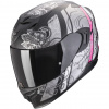 Prilba Scorpion EXO-520 Evo Air Fasta Matt Black Silver Pink Veľkosť: M (57-58 cm)