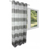 Záves s hrubými pruhmi sivo-biele 145x250 VYPR