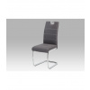 Autronic jedálenská stolička látka, farba sivá/nohy kov chróm HC-482 GREY2 HC-482 GREY2