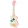Drevená detská gitara na ukulele CLASSIC WORLD ružová