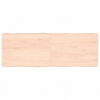 vidaXL Stolová doska 140x50x(2-6) cm neošetrený masív živé hrany - Hnedá - 73562-28228