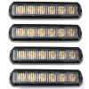 LAMPA 6 LED VÝSTRAŽNÁ 4x STROBOSKOP CESTNÁ POMOC ODŤAHOVKA BLESKOVÁ 12V 24