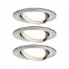 Stropné zapustené svietidlo Paulmann 19,5 W integrovaný LED zdroj 8,4 cm strieborný