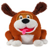 Play Face Pals 85024PFP Plyšoví kamaráti s grimasou 12 cm - Pes hnedý