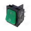 Vypínač 20A/12V zelený