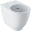 GEBERIT Acanto samostatne stojace WC Rimfree ku stene, s hlbokým splachovaním, zvýšené, 350 x 510 mm, biela, 500.602.01.2