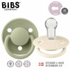 Bibs De Lux silikon 2 ks Ivory / sage