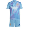 adidas Real Madrid Home Goalkeeper Minikit 24/25 Juniors Semi Blue Burst 15-16 Yrs
